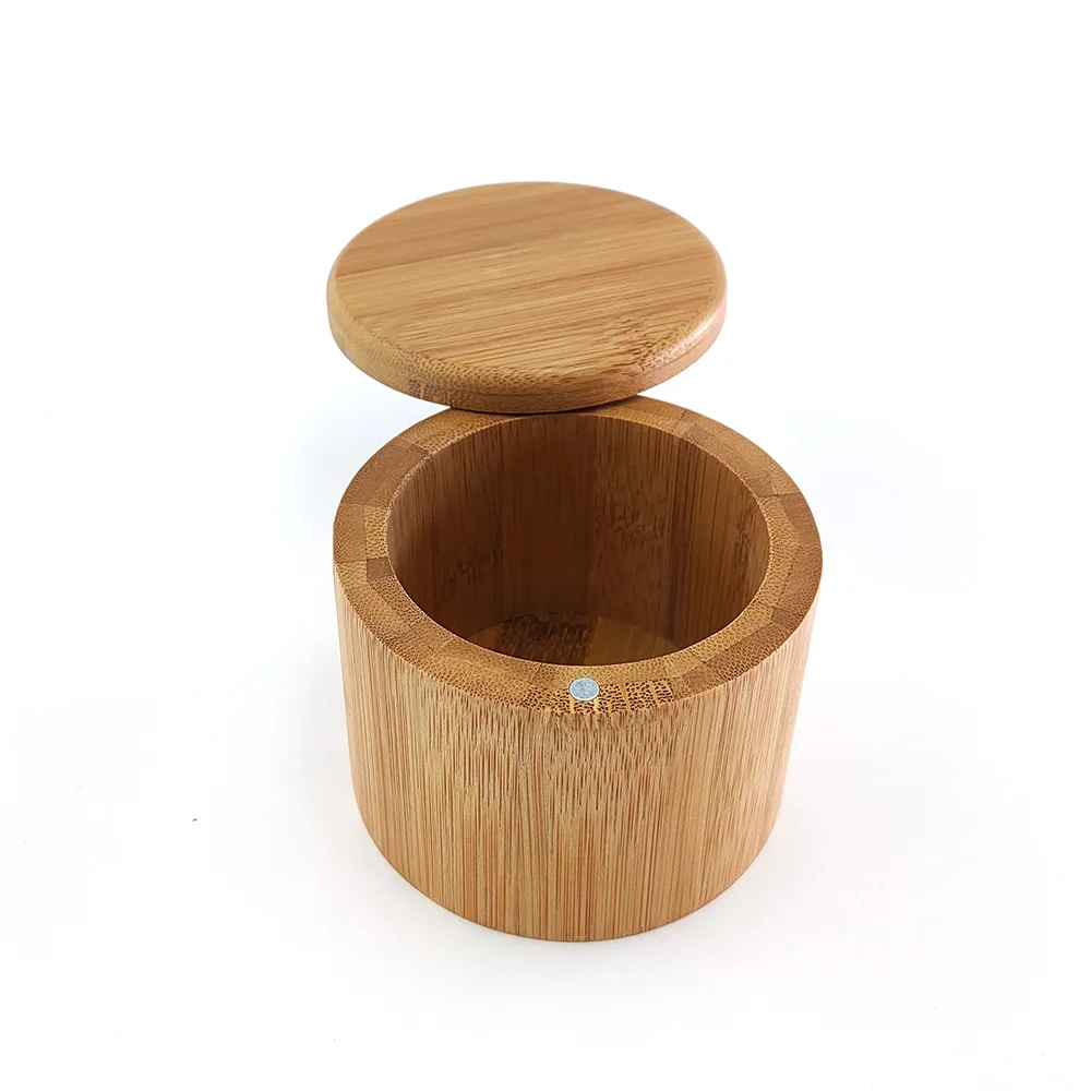 Bamboo Seasoning Jar Sugar Salt Pepper Herbs Toothpick Storage Bottle Pot Spice for Kitchen Home ECO friendly 3pcs | Дом и сад