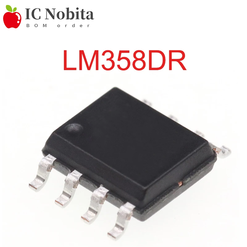 Набор микросхем LM358DR SOP8 LM358 SOP LM358DT SOP-8 LM358DR2G, чипсет с чипом SMD IC, новый двойной/четырехъядерный, 10 шт.