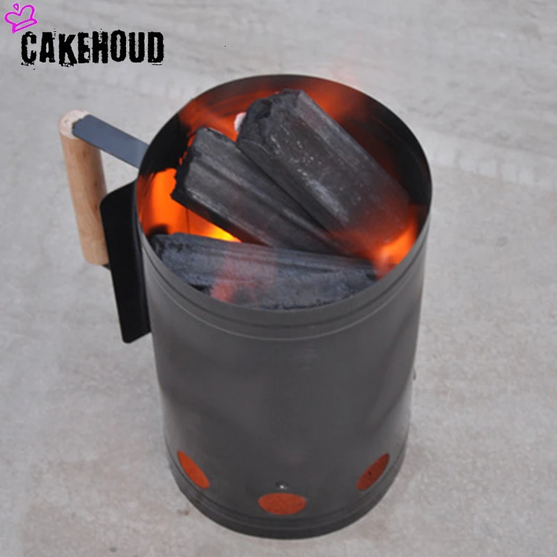 CAKEHOUD портативный открытый с ручкой быстро уголь ствол зажигания дома барбекю
