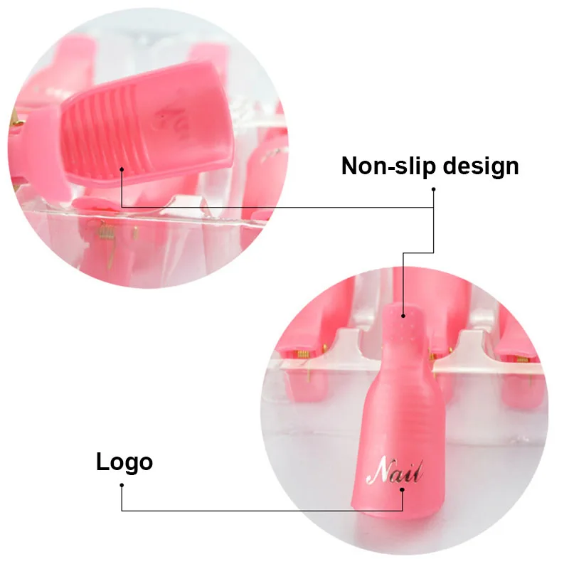 10 шт. для удаления лака ногтей крышка клипса жидкость снятия геля обертывание