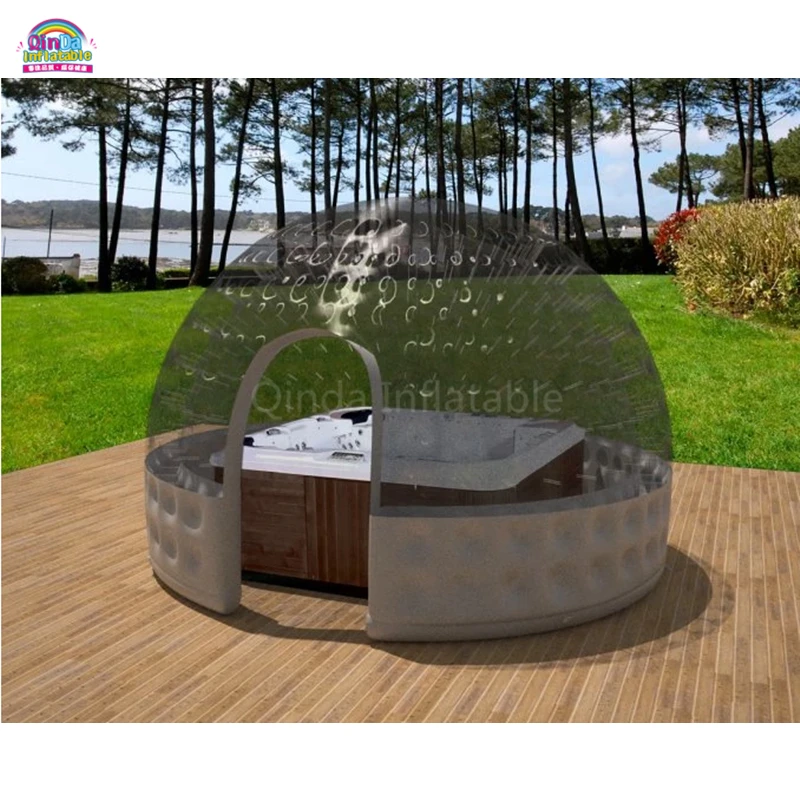 Billig Blase Aufblasbare Whirlpool Spa Solar Dome Abdeckung Zelt Struktur
