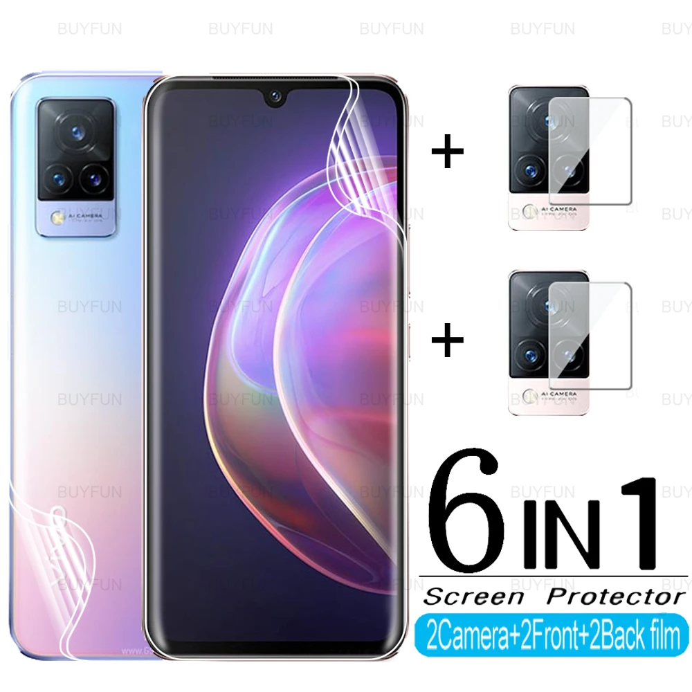

Гидрогелевая пленка 6 в 1 для Vivo V21 4G 5G V21e, мягкая пленка для Vivo V20 Pro V20 SE Vivi Y20 Y20i, защитная пленка для объектива камеры