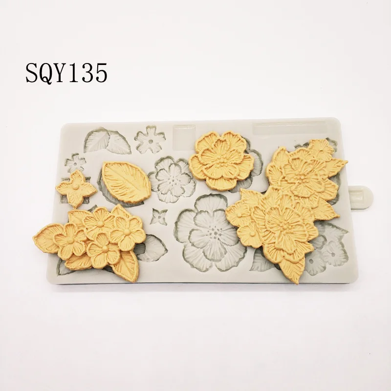 

Новинка 2019 г., силиконовая форма для вышивания шоколадных конфет, цветов, украшения тортов, инструмент для выпечки «сделай сам» SQY135