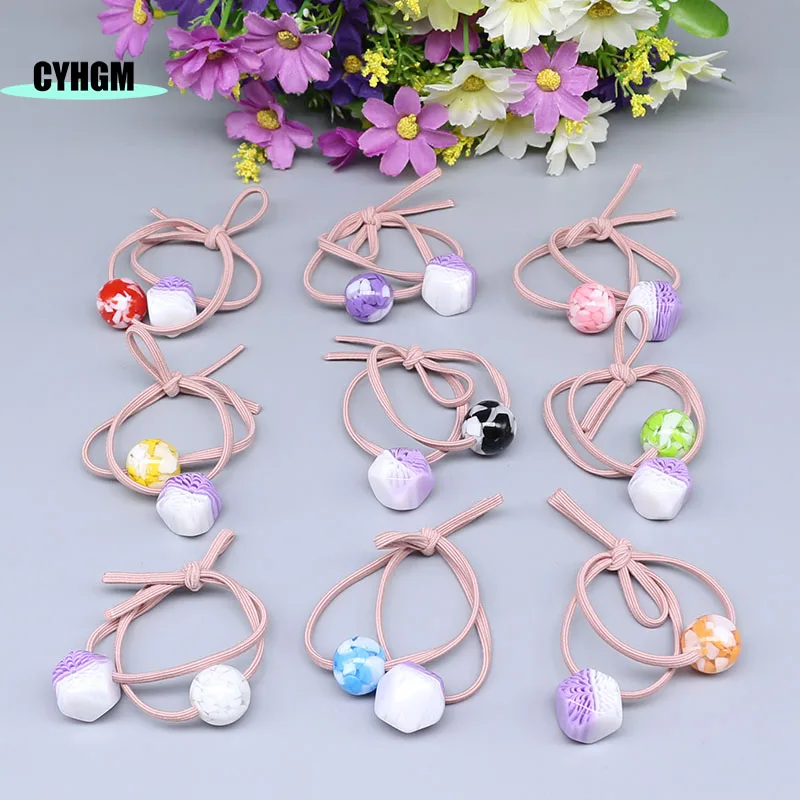 New Fashion korean amber ladies Hair rope Accessories for Women hair ties Girls elastic bands scrunchies pack A05-5 |