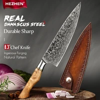 hezhen 8 3 inch chef knife japanese 67layer damascus kitchen kniives vg for meat cook knife 10 stainless steel super sharp