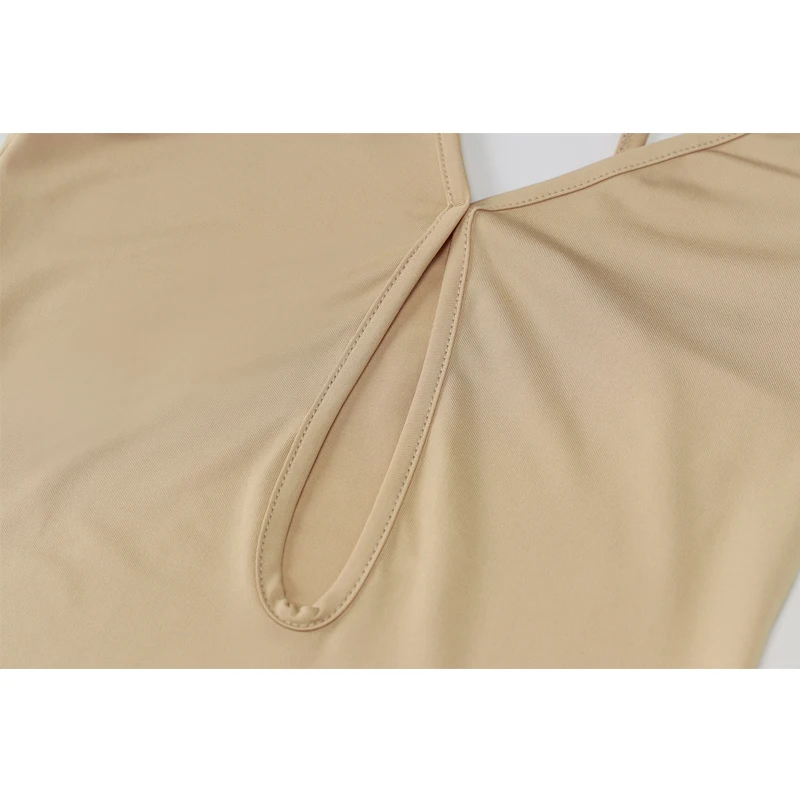 

2021 Sexy Bodycon Lady Party Dress Clubwear Tank Khaki Mini Dress Outwear Summer Women Elegant Sexy Sundress Black Mujer G2608