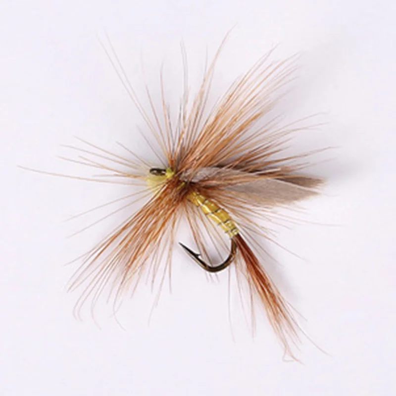 Нахлыстовая приманка рыболовный крючок с разноцветными перьями и зазубринами