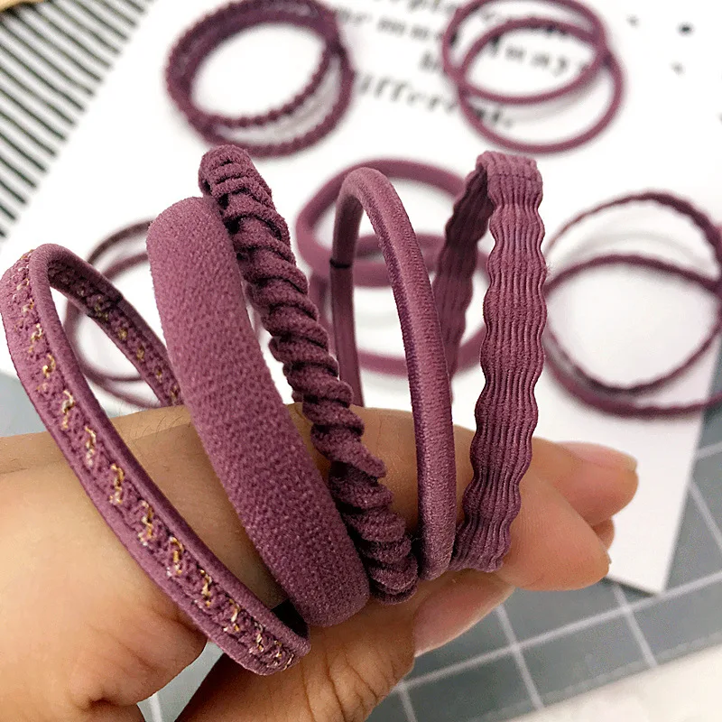 Женские эластичные резинки для волос разноцветные фиксации хвостиков в