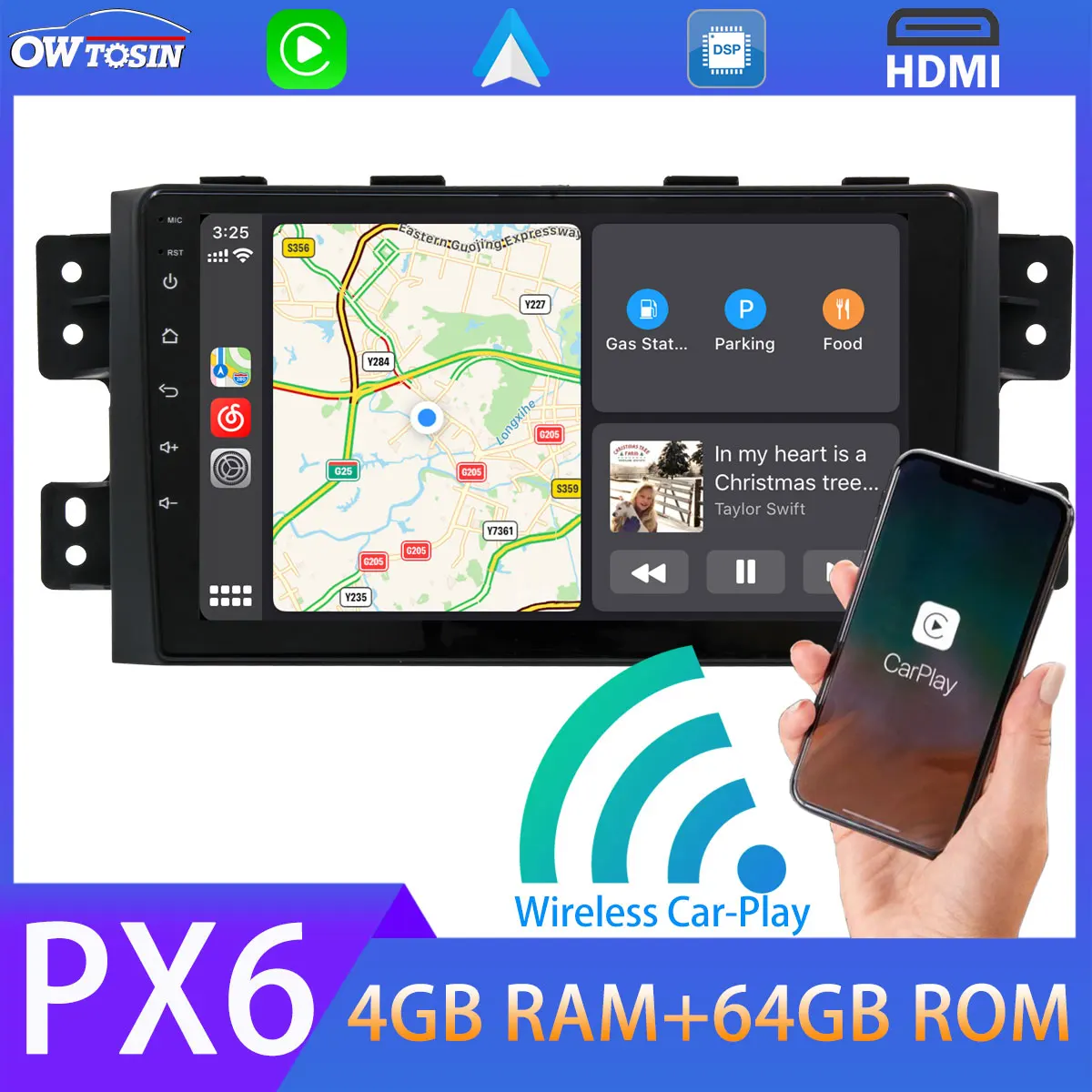 Автомобильный мультимедийный плеер Android 10 для Kia Borrego Mohave 2008 2016 PX6 4G + 64G GPS навигация