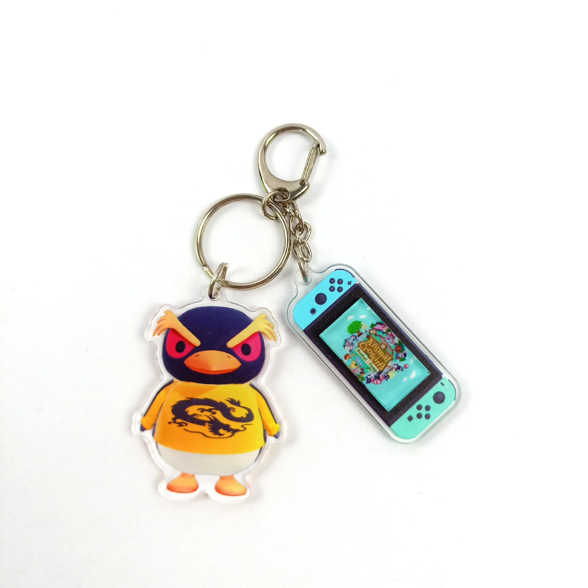

2020 New Switch Animal Crossing Acrylic Cute Shaped JINGJIANG Keychain Fashion Game Animal Crossing Pendant Keyring Gift