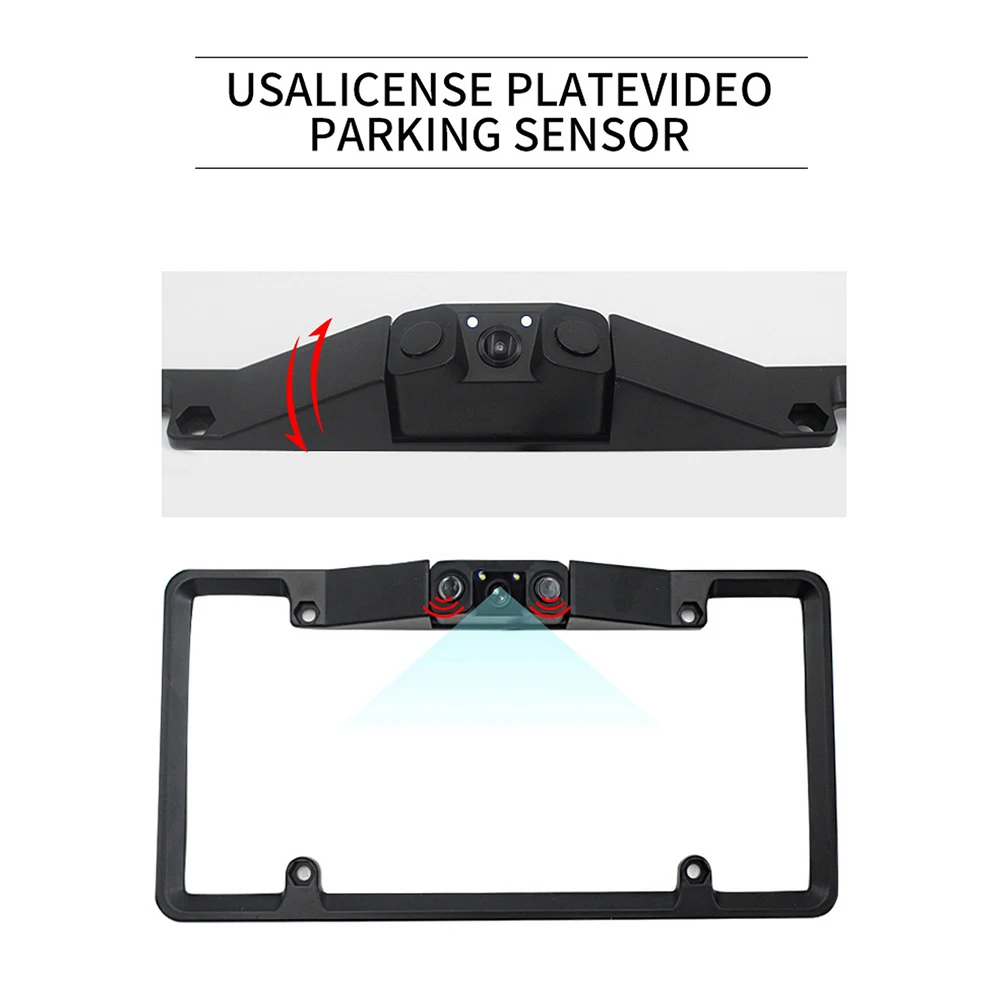 Автомобильная камера заднего вида для номерного знака водонепроницаемая рамка