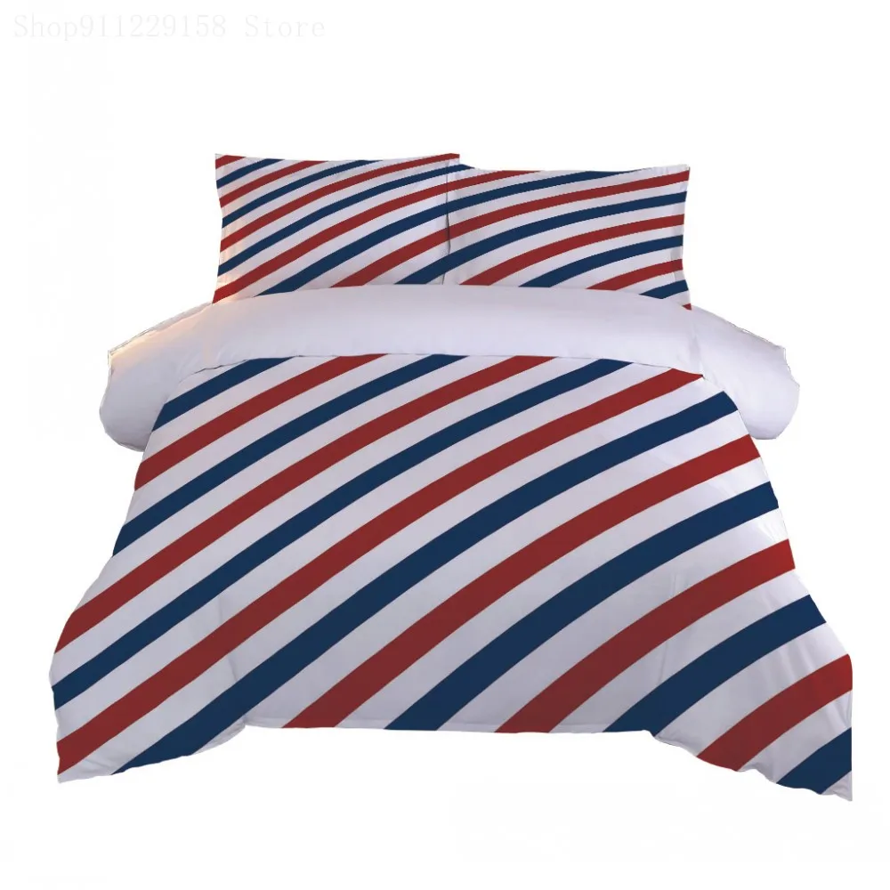 

Nordic Style Bedding Set 3D Printed Designer Stripe Duvet Cover Set Bed Linen Home Textile with Pillowcase Drop Shipping