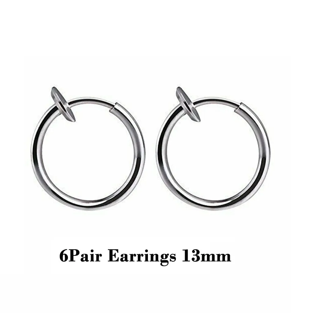 Выдвижные серьги не требующие пирсинга для мужчин и женщин хип-хоп из