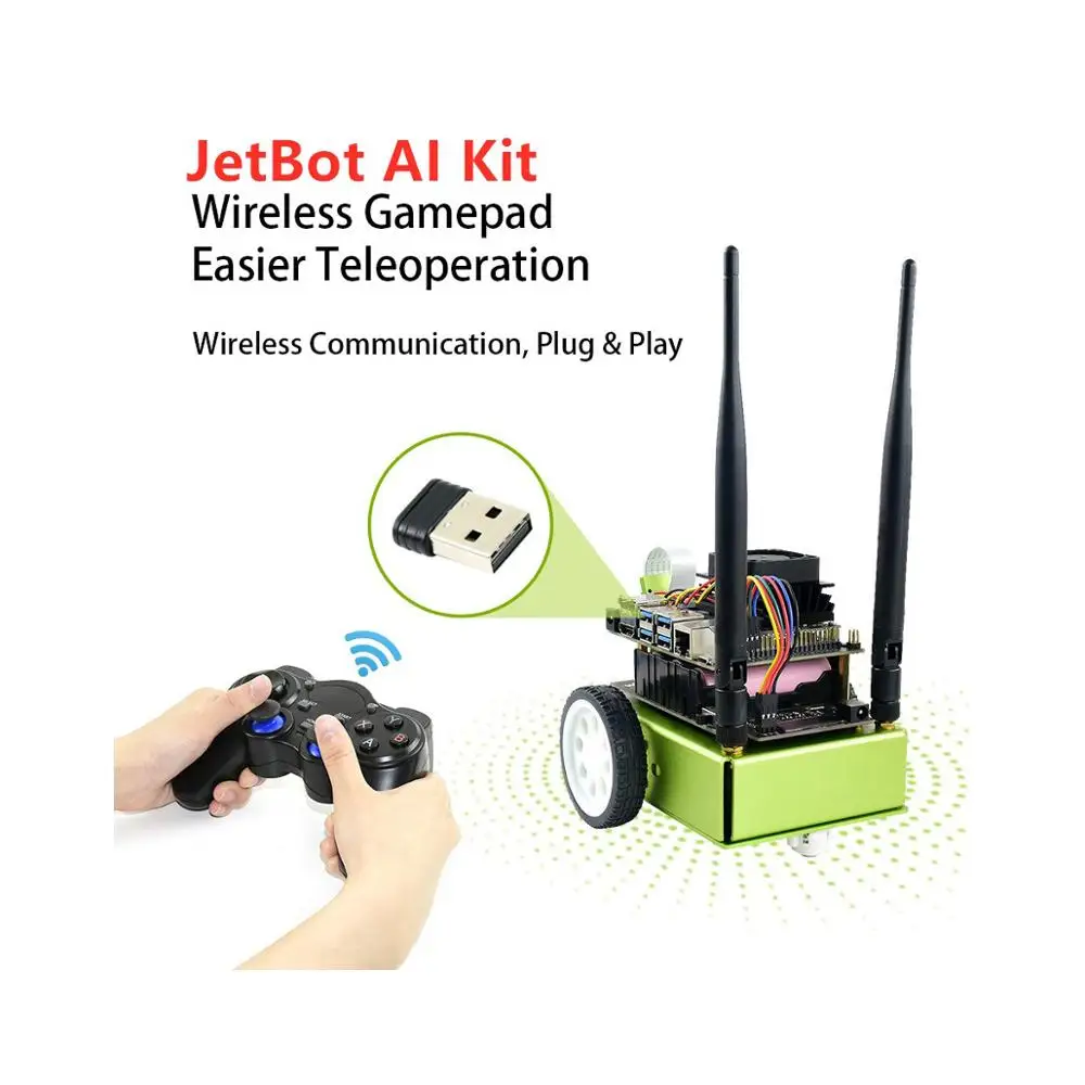 ShenzhenMaker Waveshare JetBot AI Kit / JetRacer NVIDIA OFFICIAL Partner Smart Robot на основе Jetson Nano | Компьютеры и офис