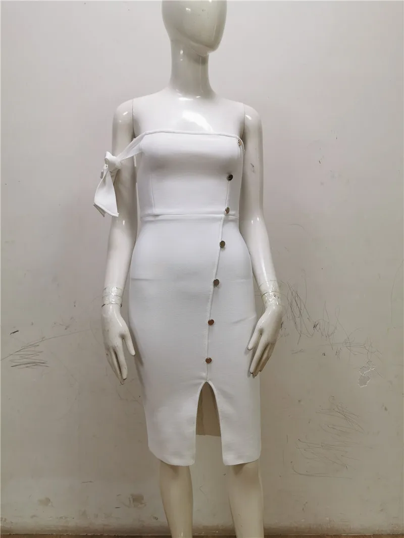 Новые сексуальные без бретелек Bodycon черные белые летние женские Бандажное