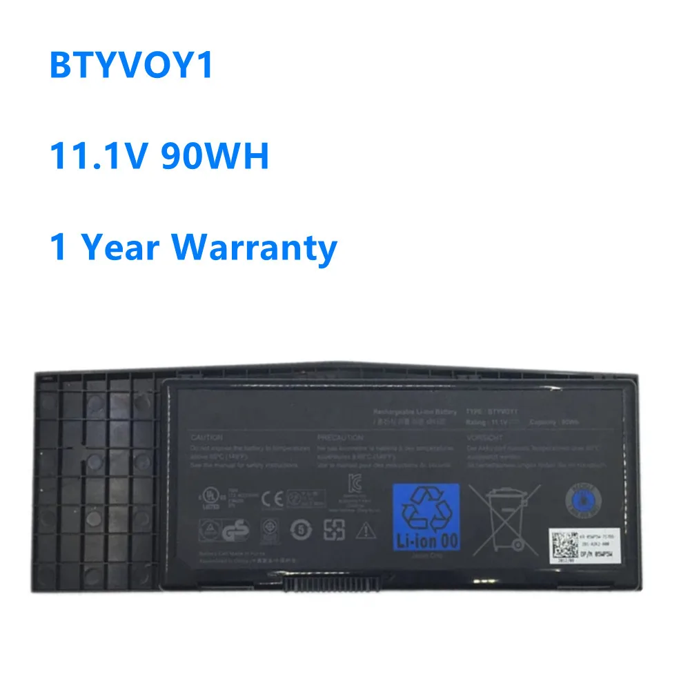 

BTYVOY1 7XC9N C0C5M 0C0C5M 5WP5W Laptop Battery For Dell Alienware M17x R3 R4 05WP5W CN-07XC9N 318-0397 BTYVOY1 11.1V 90Wh