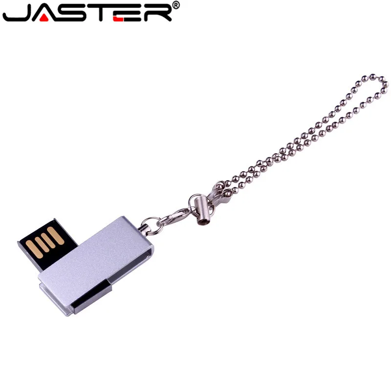 Водонепроницаемый USB флеш накопитель JASTER металлическая Флешка с цепочкой 2 0