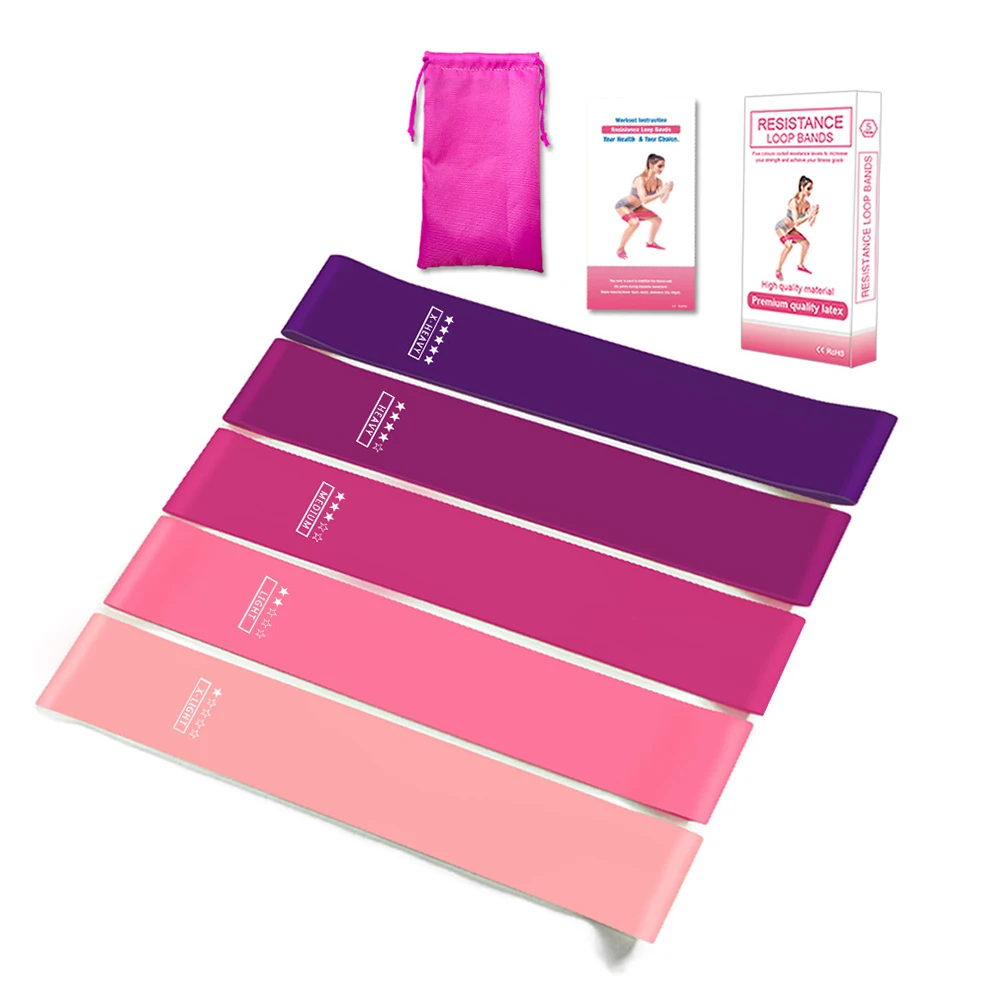 2020 5 шт./компл. эластичные резинки для фитнеса йоги спортивные тренировок