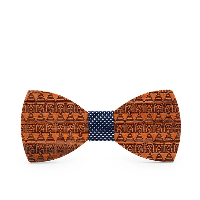 

Men's Business Wooden Bow Tie Shirt Neckwear Bowknots Wood Bowties for Women Butterfly Tuxedo Male Cravat Accessories