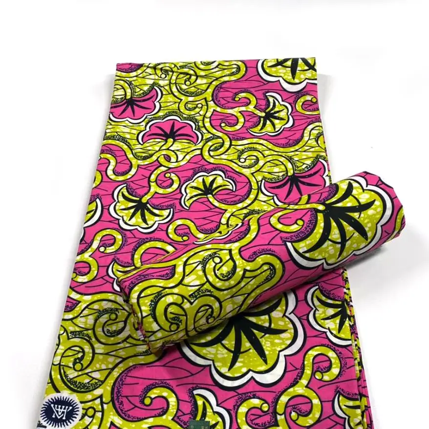 

New Guaranteed Veritable wax 100% Original Real Wax Ankara Fabric 2021 African Print Fabric For Wedding Dress Tissus Cotton