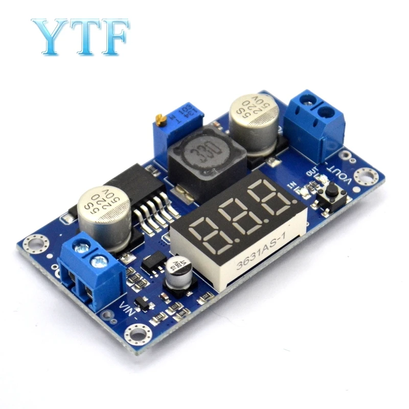 Цифровой Повышающий Модуль питания регулируемый светодиодный вольтметр от 4 5 до