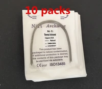 10packs heat thermal activated niti round arch wires natural form 100 pcs dental orthodontics wire bows
