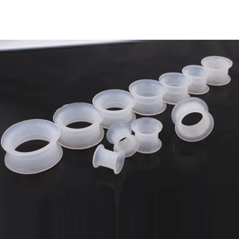 Eli 1 шт. силиконовые тоннели двойные расклешенные Затычки Для плоти туннели