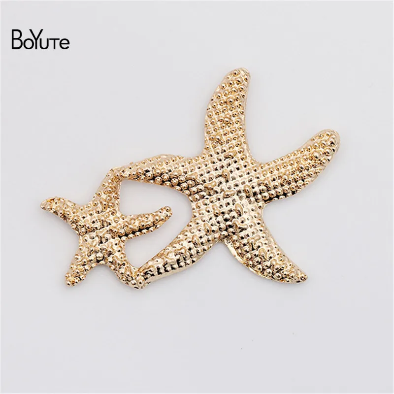 

BoYuTe Wholesale (20 Pieces/Lot) Metal Alloy 42*30MM Starfish Materials Vintage Style Diy Hand Made Jewelry Accessories
