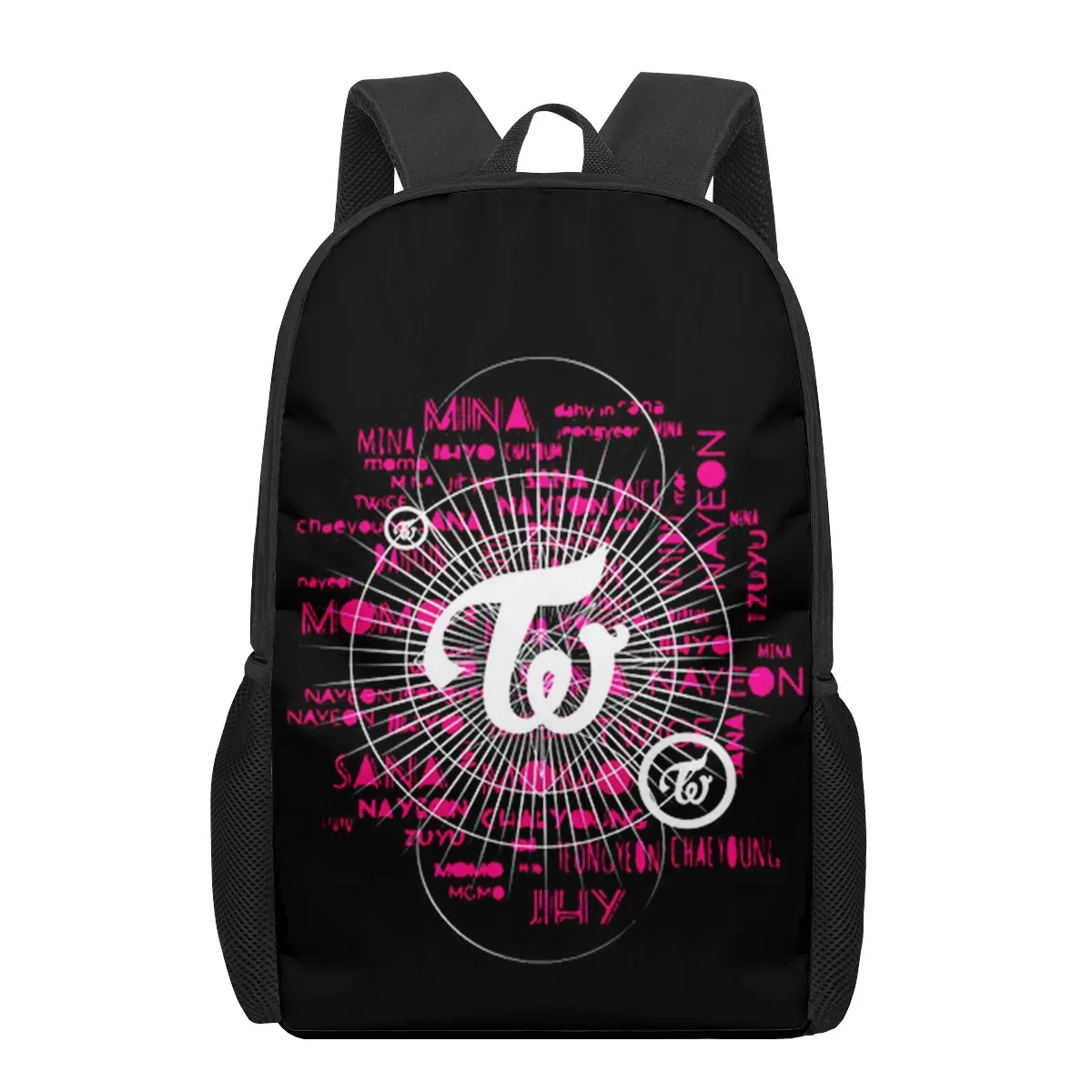 

TWICE logo Children School Bag for Toddler Printing Kid's Backpack Schoolbag Shoulder Bag Boys Girls Book Bags Mochila infantil