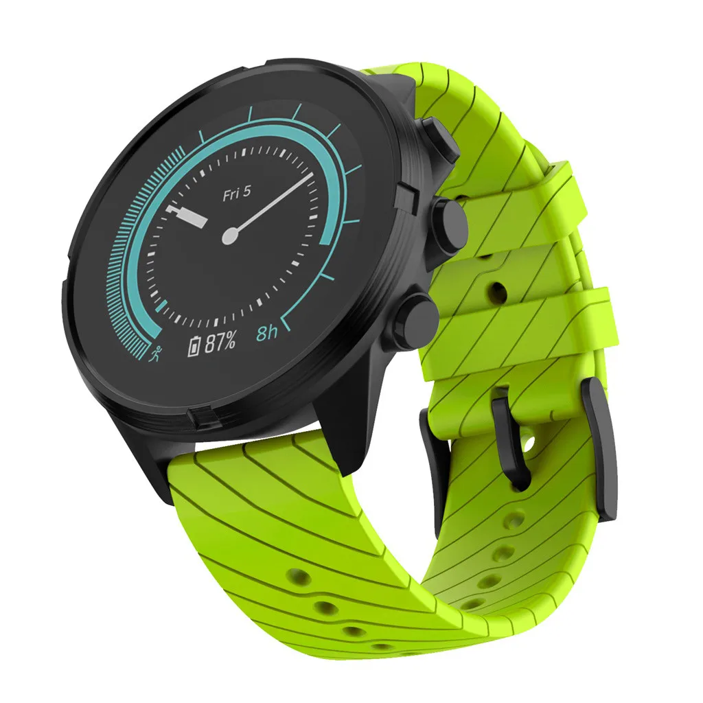 Спортивный мягкий силиконовый сменный ремешок для Suunto 9/9 Baro, медный ремешок для часов, наручный ремень, 6 цветов, 19Nov06