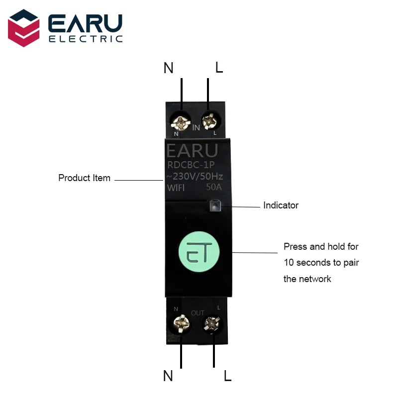 Автоматический выключатель с поддержкой Wi Fi и таймером|Автоматические