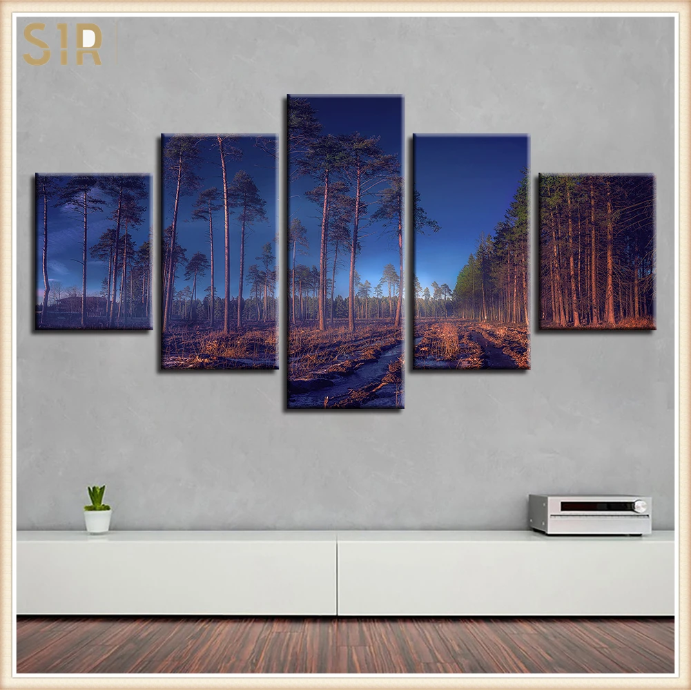 

Home decor Poster Print Canvas Painting Picture Home Decor Modern 5 Pieces Pictures Wall Art for Living Room Scenery