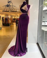 aso ebi african high neck evening dress 2021 beaded party gowns for women robe de soiree