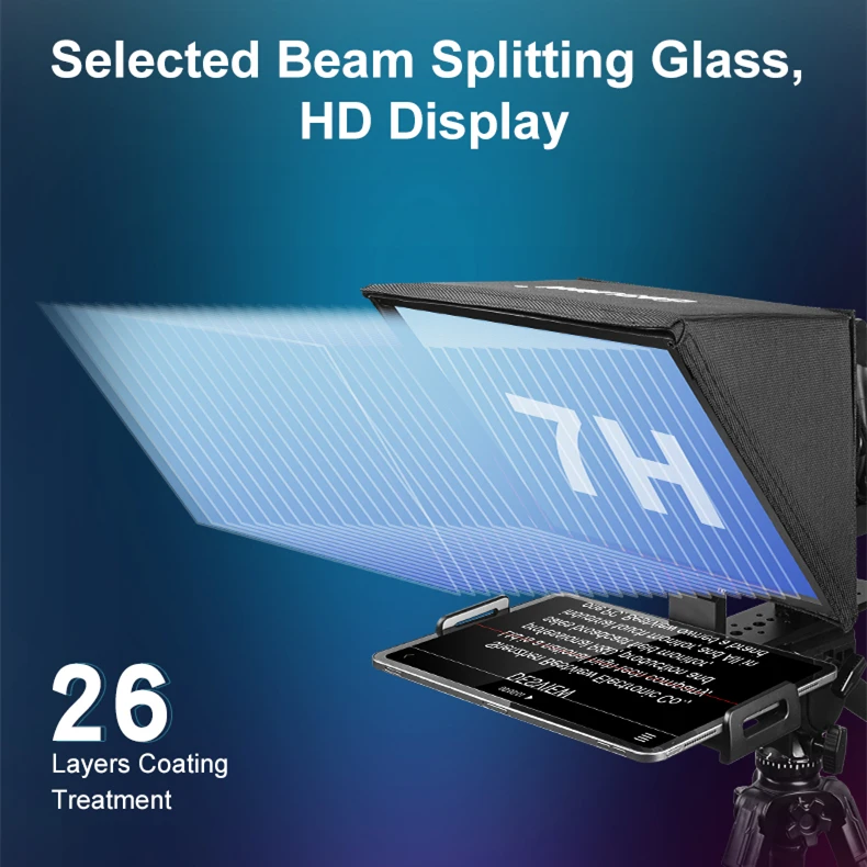 Bestview T12 телесуфлер быстро складывающийся HD дисплей документ для iPad смартфона