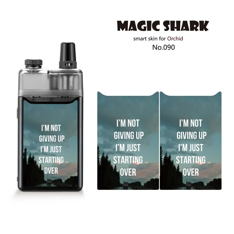 Magic Shark Fashion Dream on Dreamer английские слова водонепроницаемый ПВХ 2.5D чехол наклейка