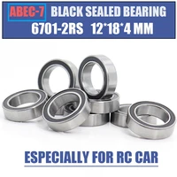 6701rs bearing 10pcs 12x28x4 mm abec 7 hobby electric rc car truck 6701 rs 2rs ball bearings 6701 2rs black sealed