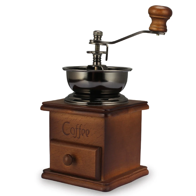 

Hand-Grinding Coffee Machine Household Coffee Bean Grinder Retro Manual Grinding Machine Small Manual Flour Mill