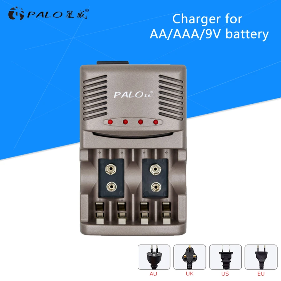 Портативный светодиодный индикатор PALO умное зарядное устройство для NIMH NICD AA AAA