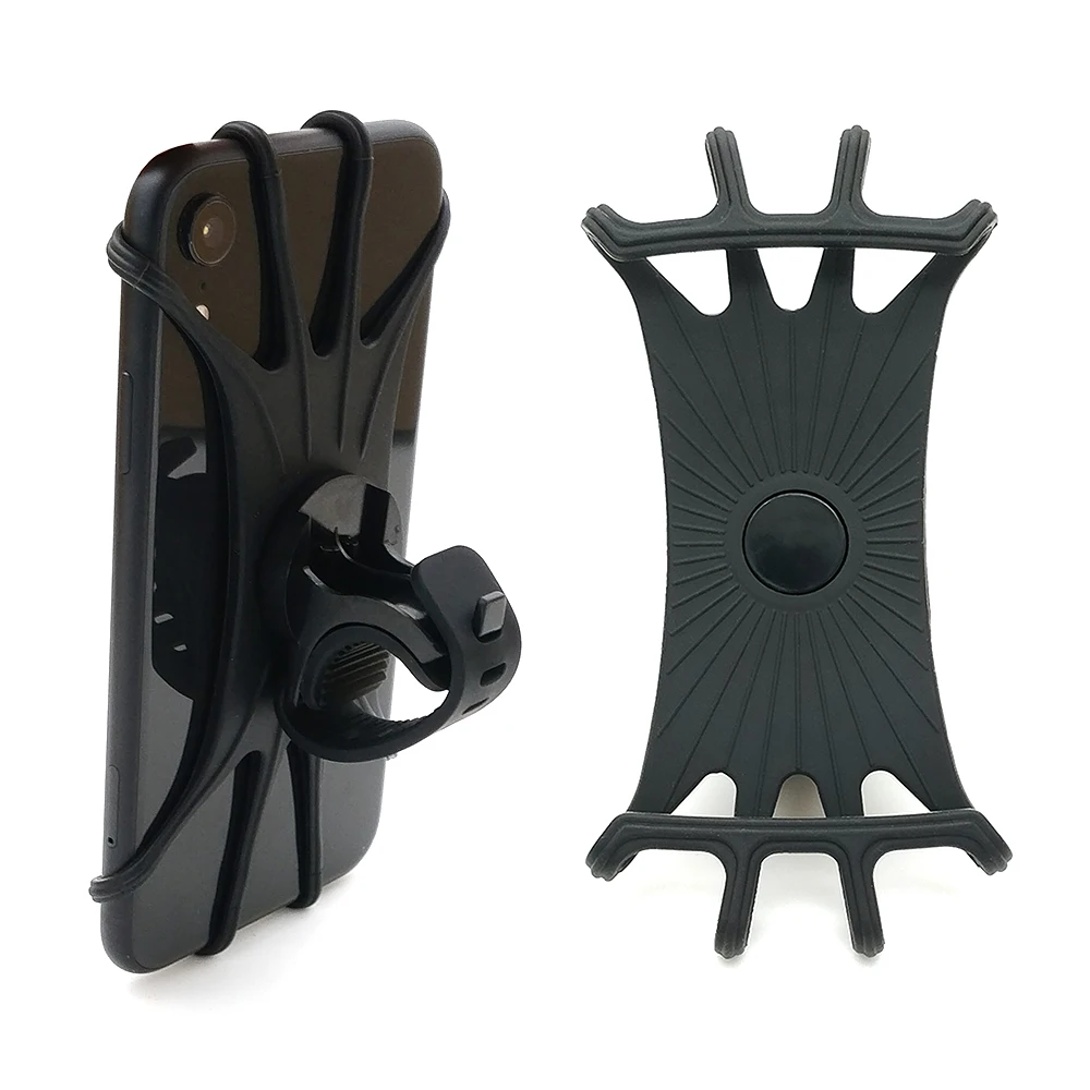 bicycle mobile phone holder motorcycle bike handlebar stand mount bracket silicone bike mount phone holder for iphone gps free global shipping