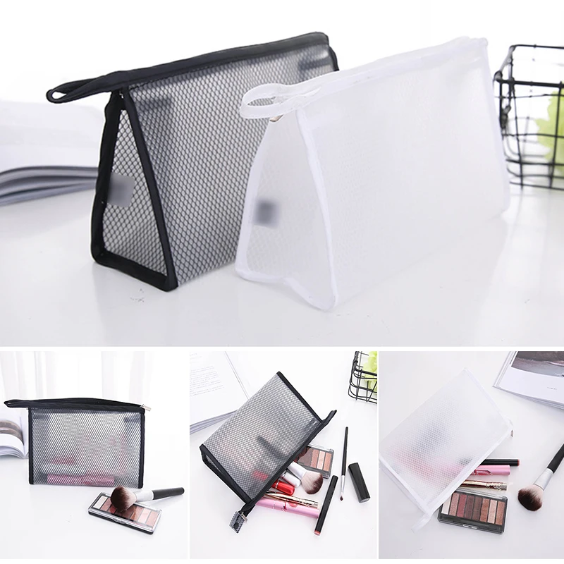 

Сумка для туалетных принадлежностей, водонепроницаемая сумка для хранения ручек на молнии, держатель для художественных инструментов, Бол...