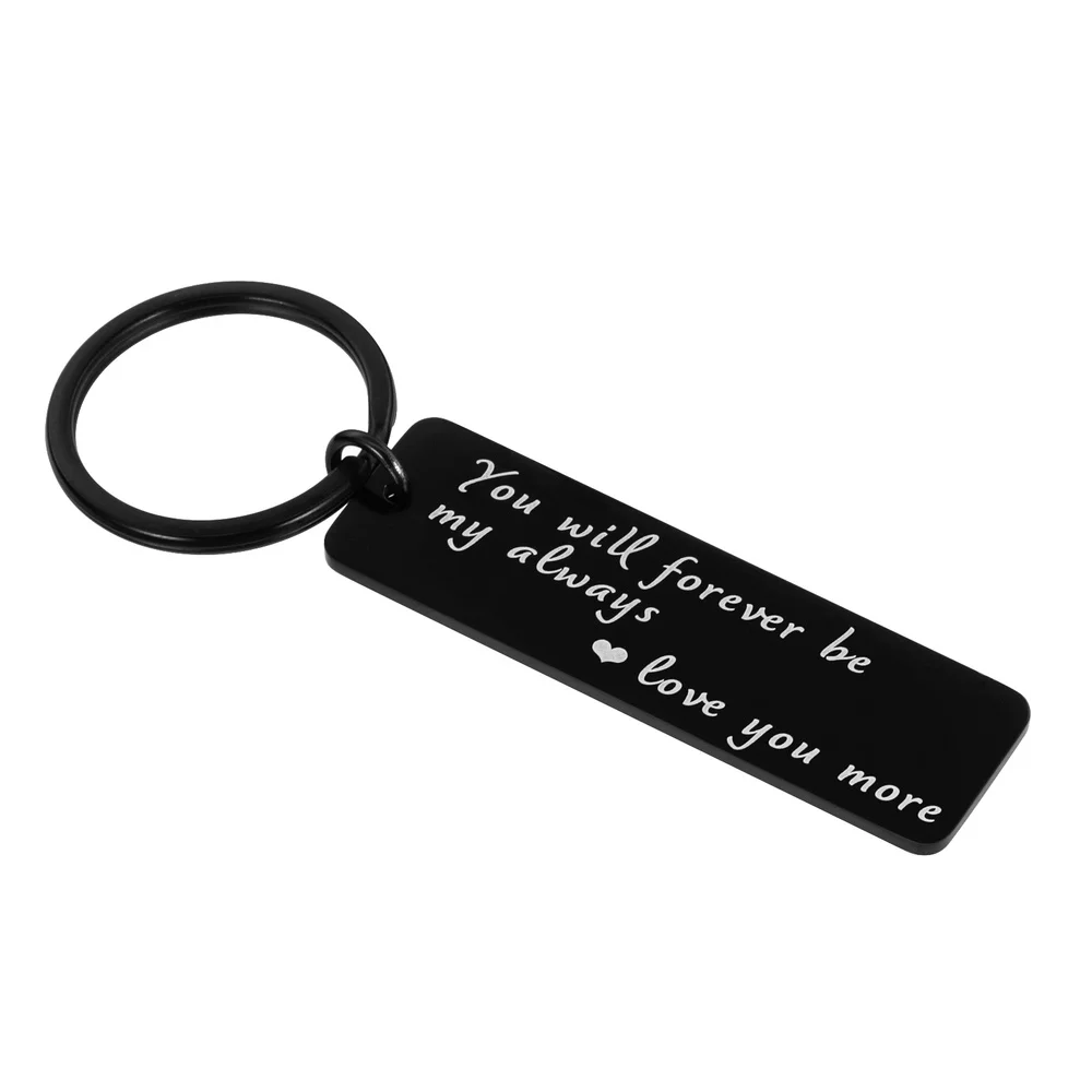 

Valentine's Day Keychains Jewerly Forever Love You More Gifts for Girlfriend Boyfriend Husband Wife Wedding Anniversary