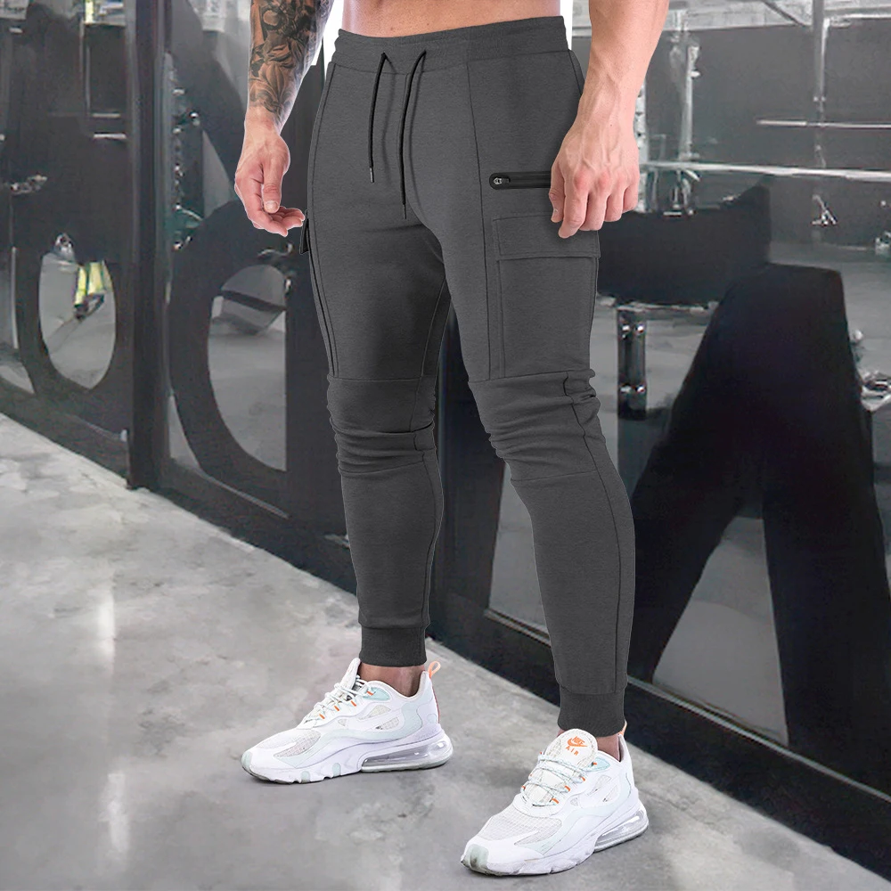 

2021 Mens Casual Joggers Pants Fitness Bodybuilding Tracksuit legging Fashion Casual Sweatpants Trousers Gyms Track Pants