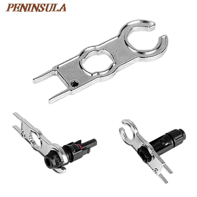 

Metal Mc4 Connector Tool Wrench Wrench Component Pv Connector Cap Special Wrench Installation Tool Diy Solar Suit