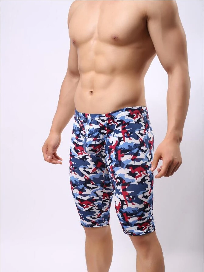 Мужские камуфляжные трусы для сна нижнее белье боксеры сексуальные пениса