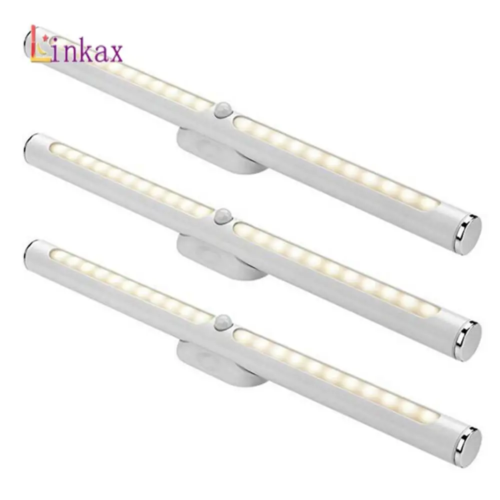 Светодиодный ночник с датчиком движения перезаряжаемый от USB 22/30 см светодиодный