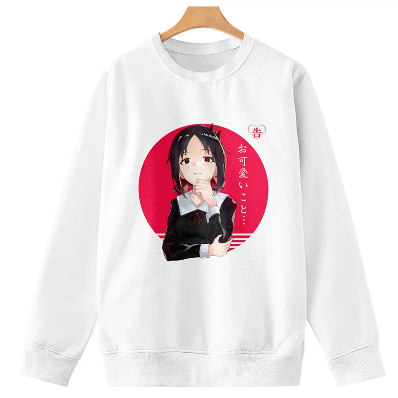 

2021 Kaguya-sama: Love Is War 3D Print Hip Pop O-neck Sweatshirt Harajuku Outwear High Quality Round Collar Autumn Clothes