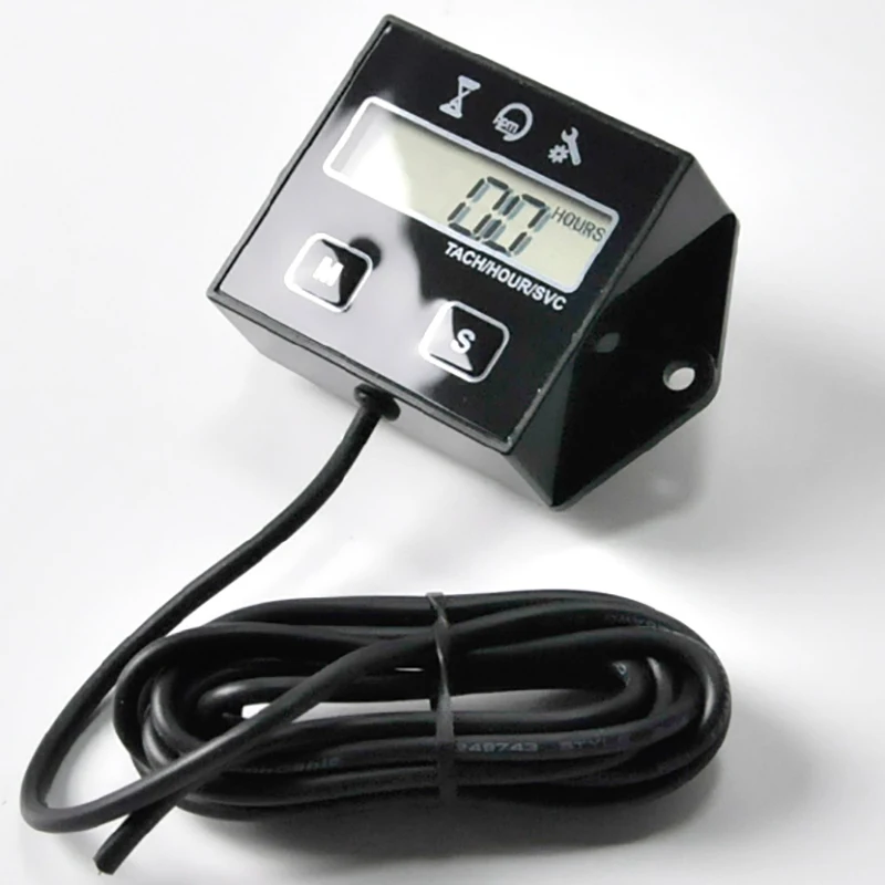 ЖК-цифровой дисплей мото Тахометр двигателя счетчик часов для мотоцикла Датчик