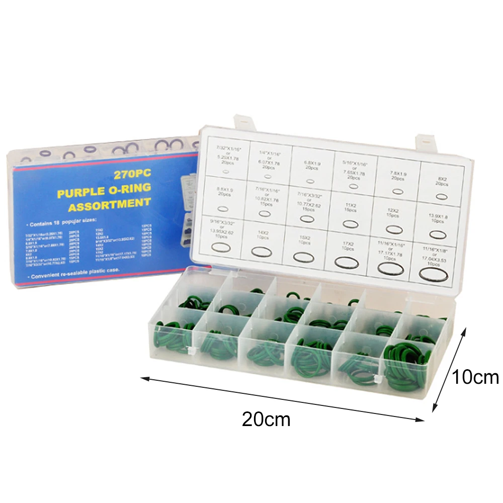 Уплотнительное кольцо из каучука 270 шт. уплотнительные кольца прокладки