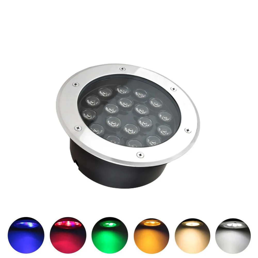 

Luz LED subterranea impermeable IP68, iluminacion de jardin empotrada, Luz de suelo, lampara cuadrada para exteriores, foco