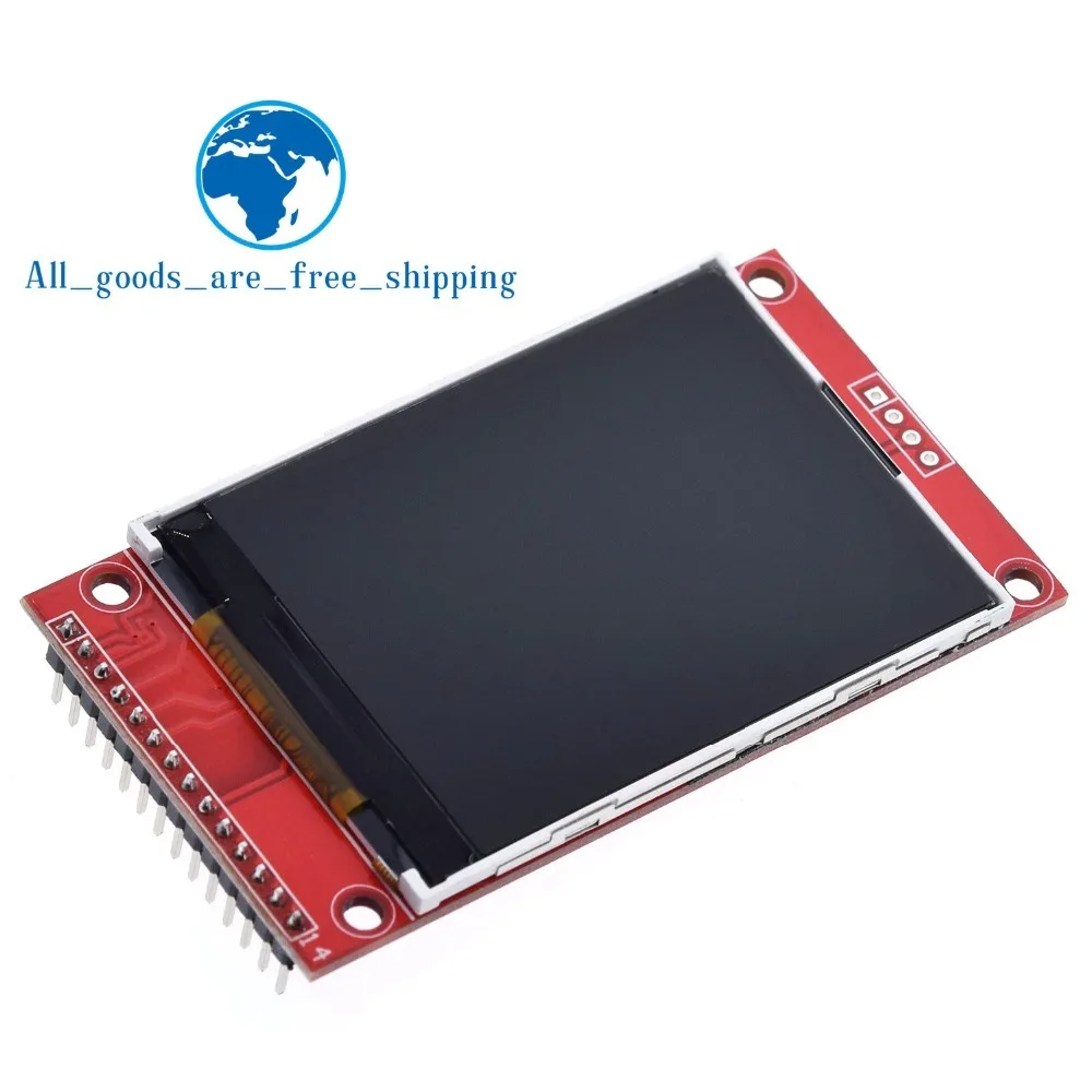 2," 2,4 дюйма 240x320 SPI TFT lcd модуль последовательного порта 5 В/3,3 В PCB адаптер Micro SD карта ILI9341 ЖК-дисплей белый светодиодный для arduino